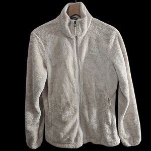 The North Face Cream Fleece Teddy Jacket